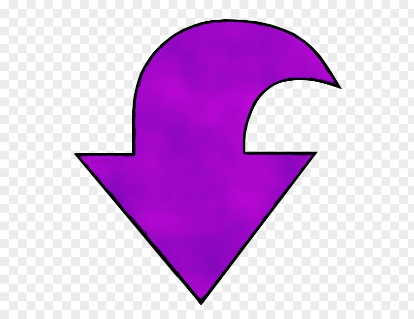 Heart Violet Background Arrow PNG