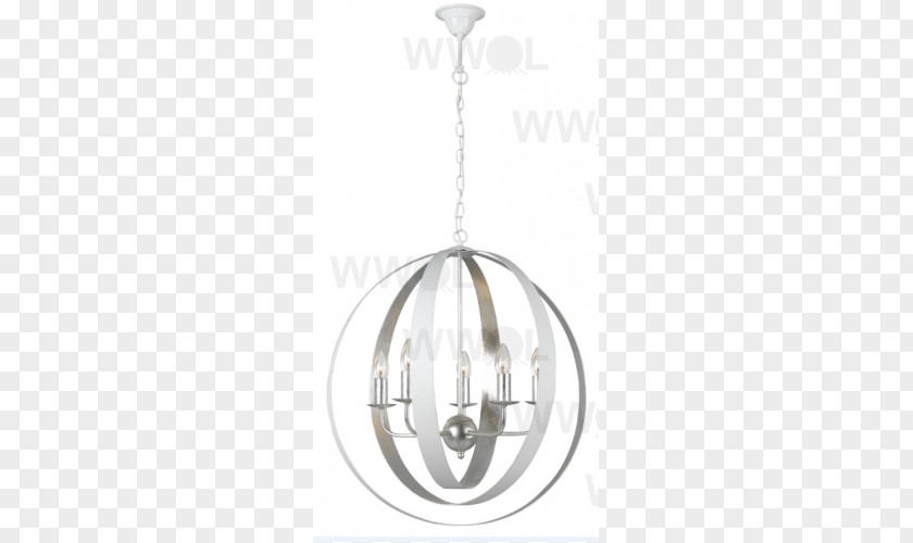 Silver Chandelier Lighting Pendant Light Fixture Metal PNG