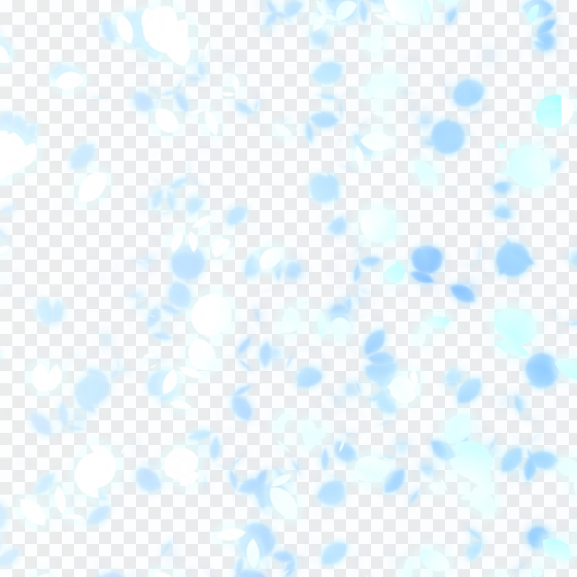 Snowflakes Falling Transparent Petal Blue Flower PNG