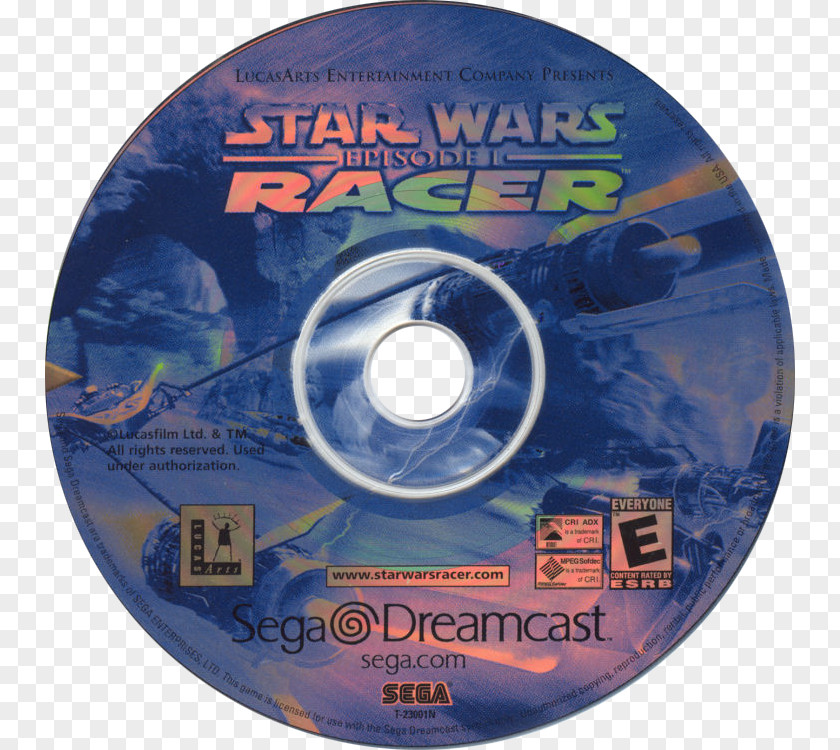 Star Wars Episode I: Racer Compact Disc Dreamcast Computer And Video Games PNG
