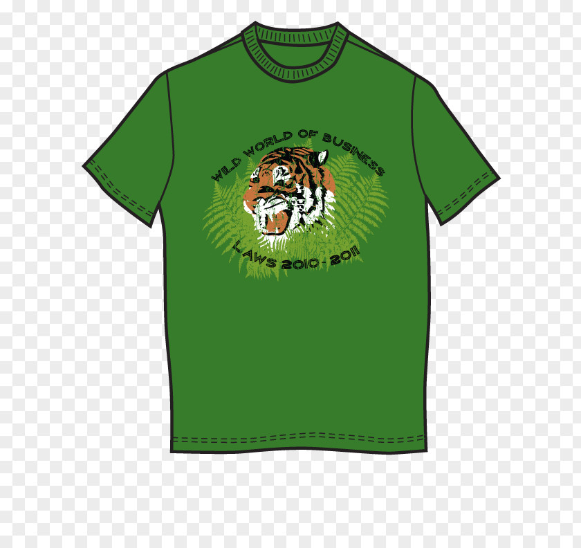 T-shirt Sleeve Bluza Tiger PNG