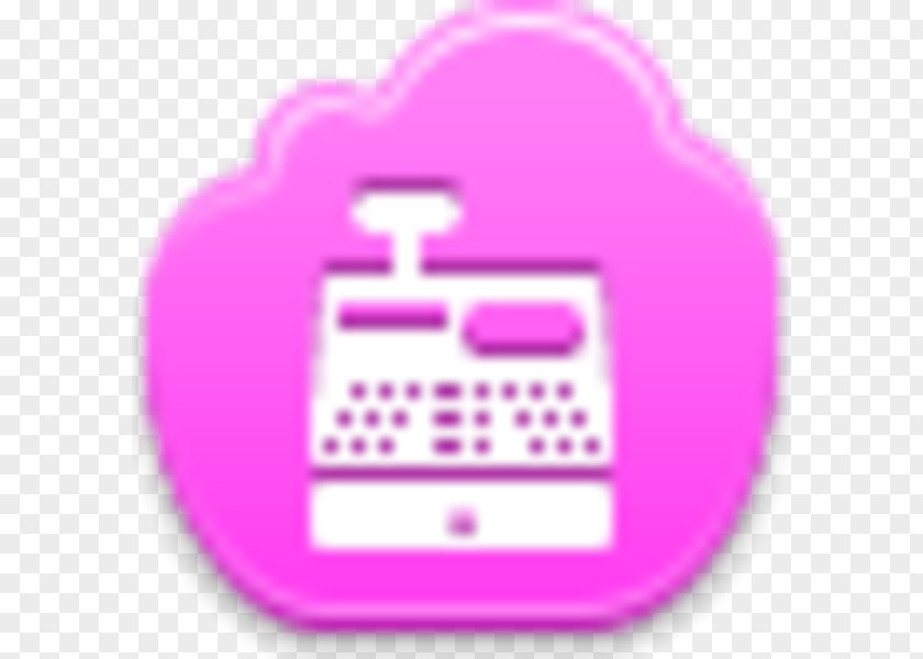 Cash Register Clipart Product Design Pink M Line Font PNG