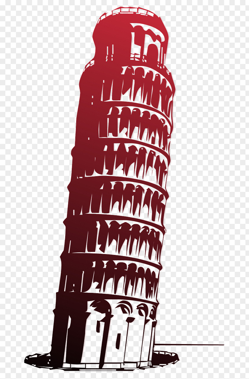 Italy Landmark Galileo's Leaning Tower Of Pisa Experiment Cosa Non Farei Frin PNG