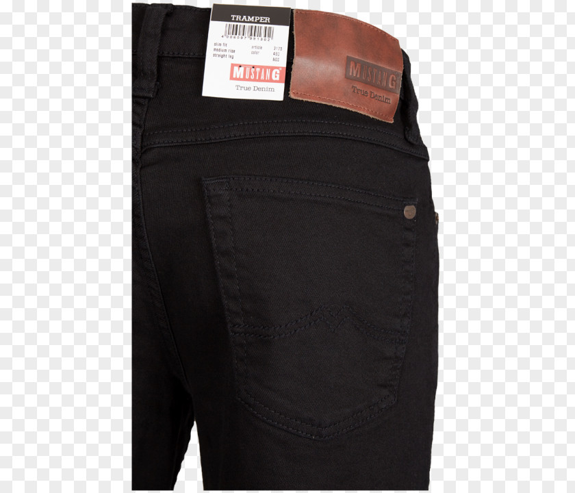 Jeans Denim Product Pocket M Black PNG