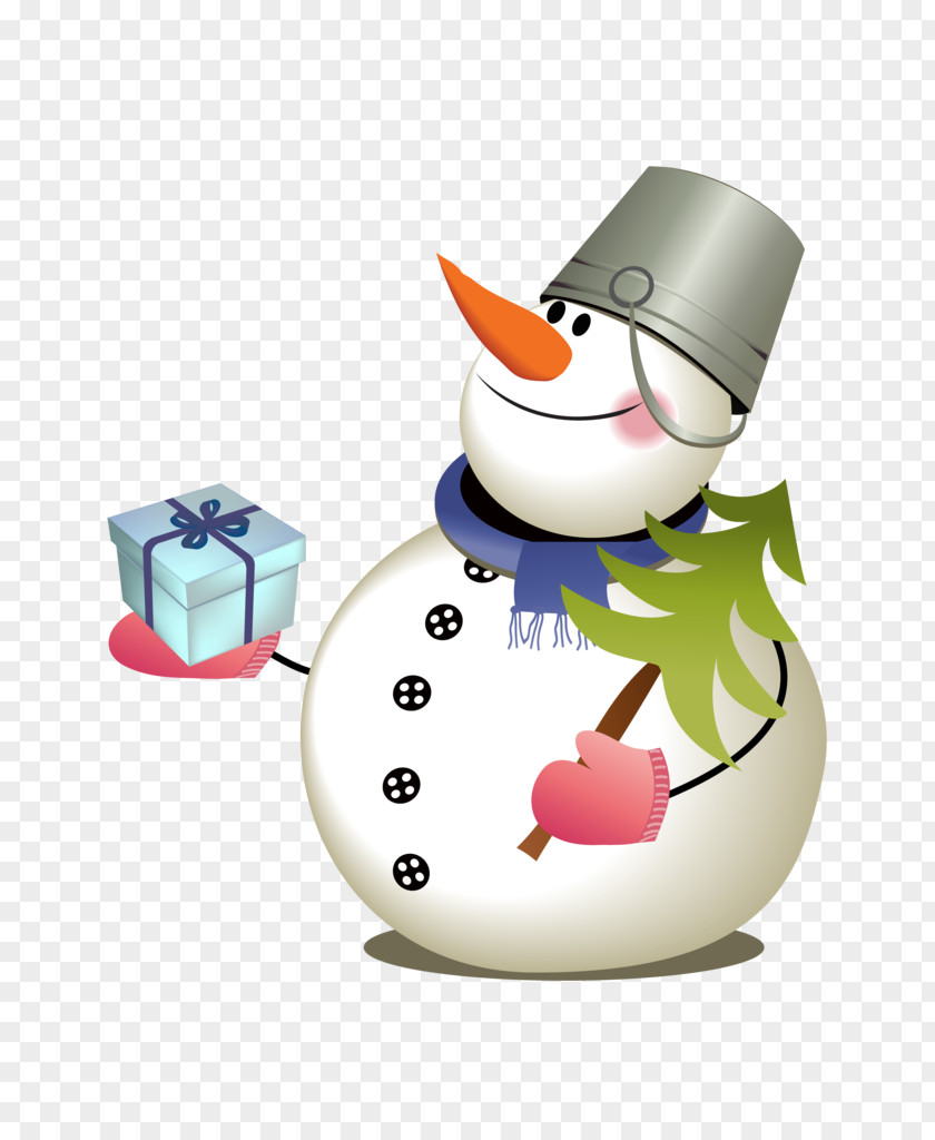 Snowman Cartoon Vector Graphics Image Illustration PNG