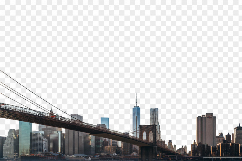 Bridge Brooklyn Park One World Trade Center Wallpaper PNG