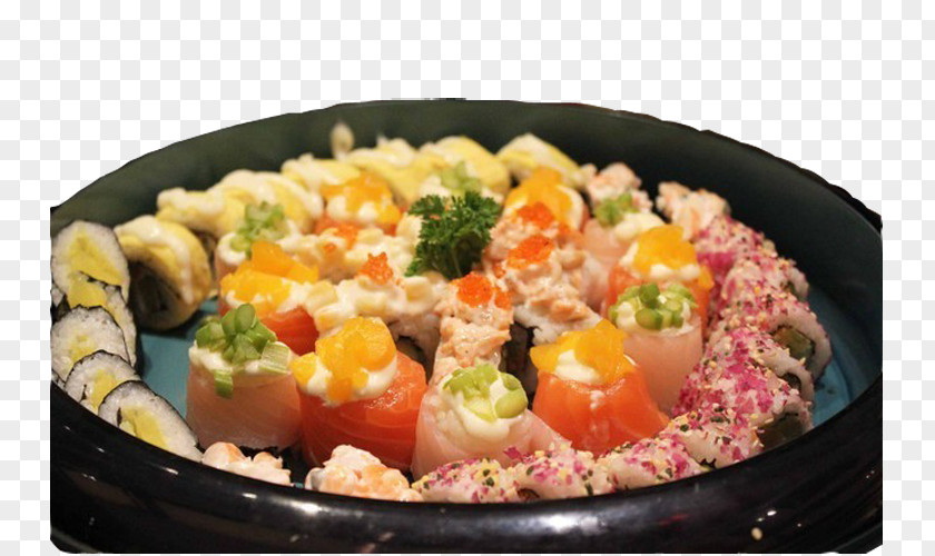 Colorful Sushi Platter Japanese Cuisine Asian Couscous Vegetarian PNG