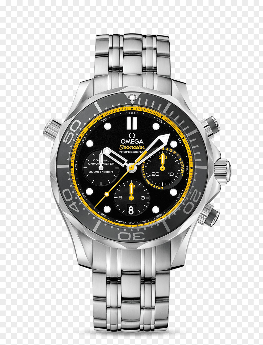 Diver Omega Speedmaster Seamaster Coaxial Escapement Watch Chronograph PNG
