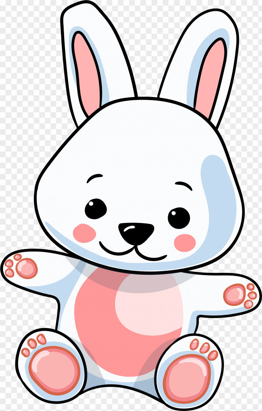 Cartoon Firefly Cute Hare Easter Bunny Rabbit Vector Graphics PNG