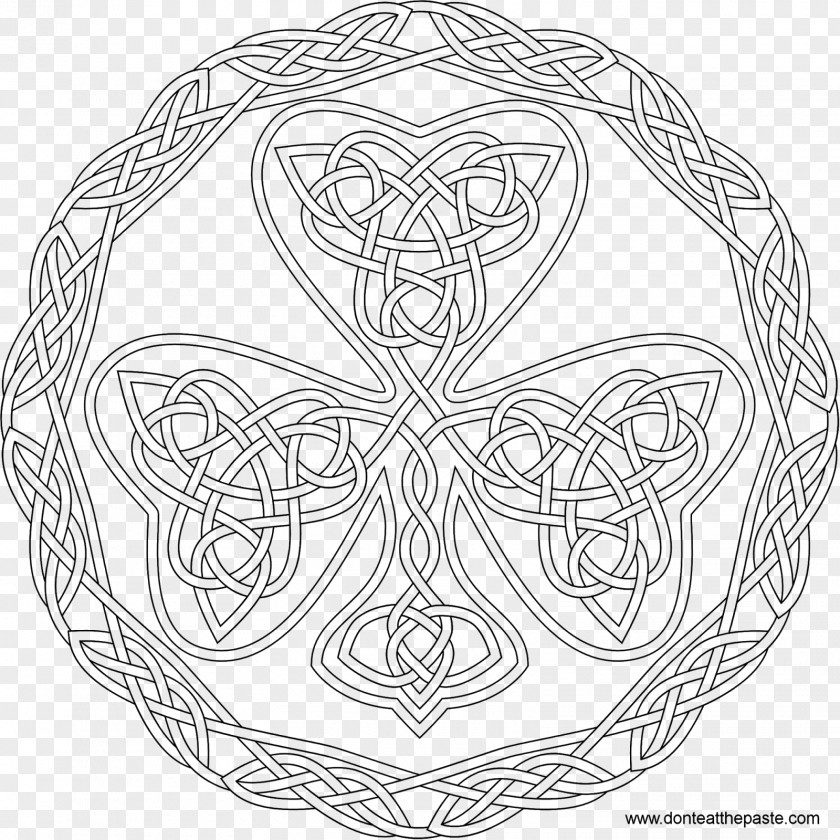 Celtic Style Coloring Book Knot Art Adult Celts PNG