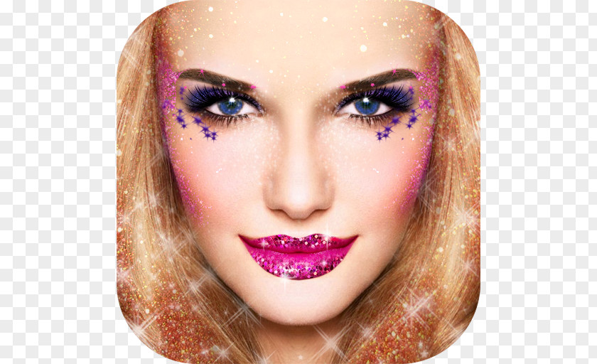 Face Eyelash Extensions Glitter Cosmetics Makeover PNG