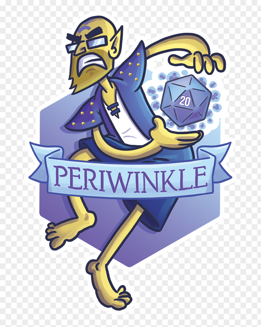 Periwinkle Character Sticker Clip Art PNG