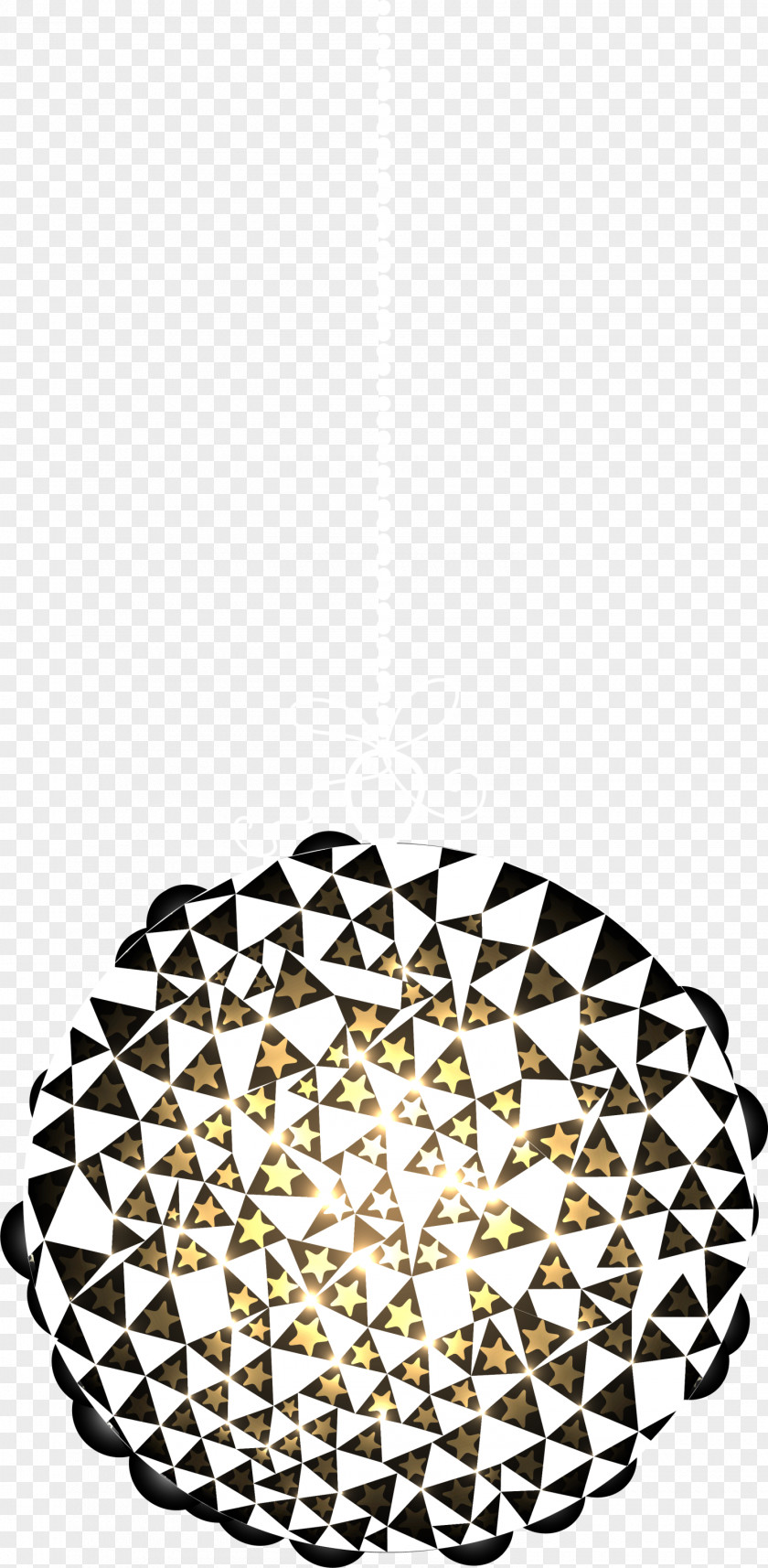 The Golden Star Ornaments Ornament Pattern PNG