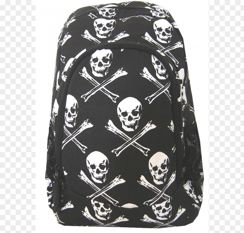 Backpack Bag Skull And Crossbones Canvas PNG
