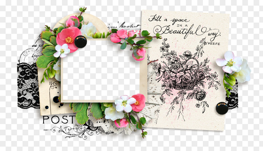 Frammes Cartoon Floral Design Picture Frames Centerblog Flower PNG