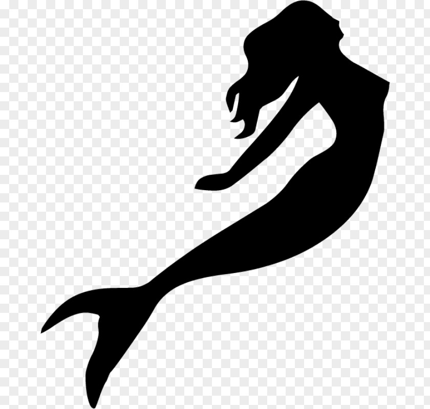 Mermaid Silhouette Clip Art PNG