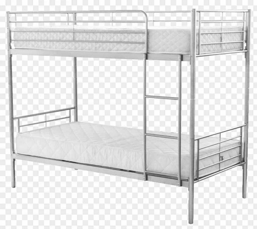 Bed Frame Bunk Furniture Mattress PNG