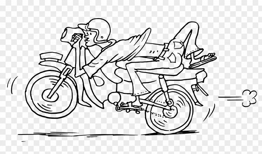 Motorcycle Mat Rempit Malaysia Cartoon PNG