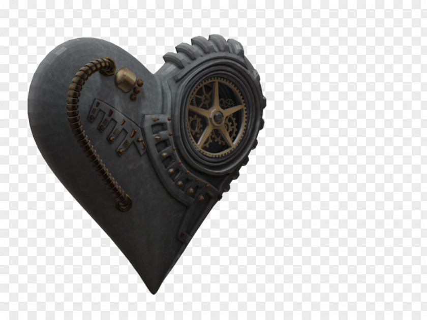 Steampunk DeviantArt Heart Tire PNG