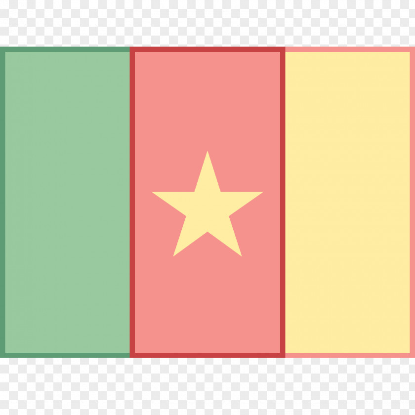 Cameroon Vector Image Metal Flag PNG