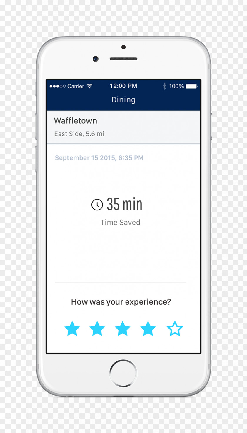 Cellphone In Restaurant Smartphone App Store Screenshot PNG