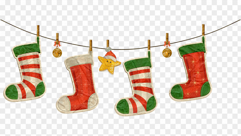 Creative Socks Christmas Decoration Ornament Clip Art PNG