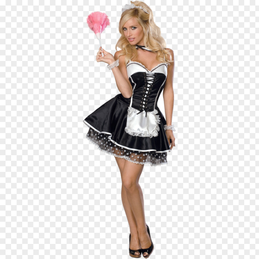 French Maid Uniform Costume Clothing Apron PNG