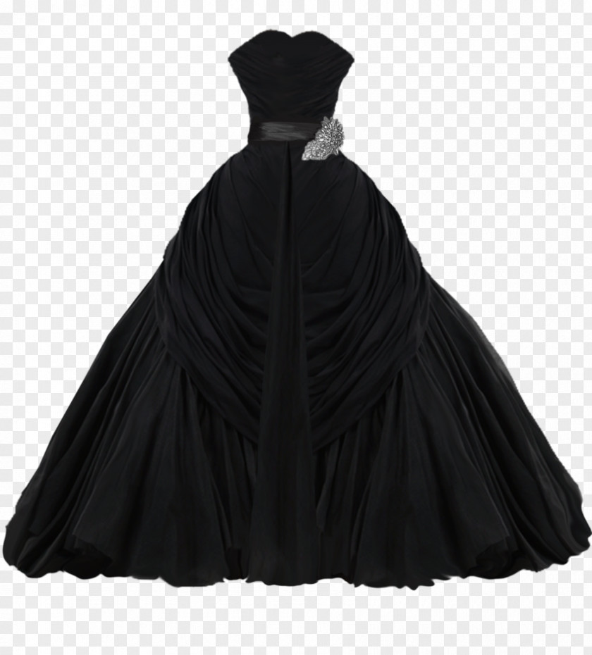 Gotic Wedding Dress Costume Ball Gown PNG