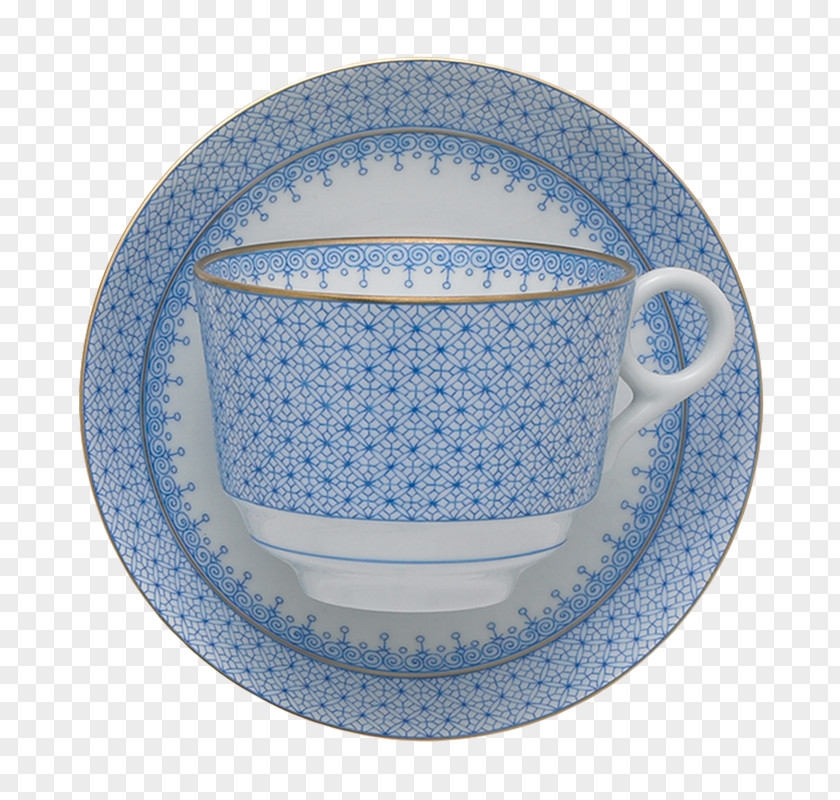 Plate Saucer Mottahedeh & Company Cornflower Blue Teacup PNG