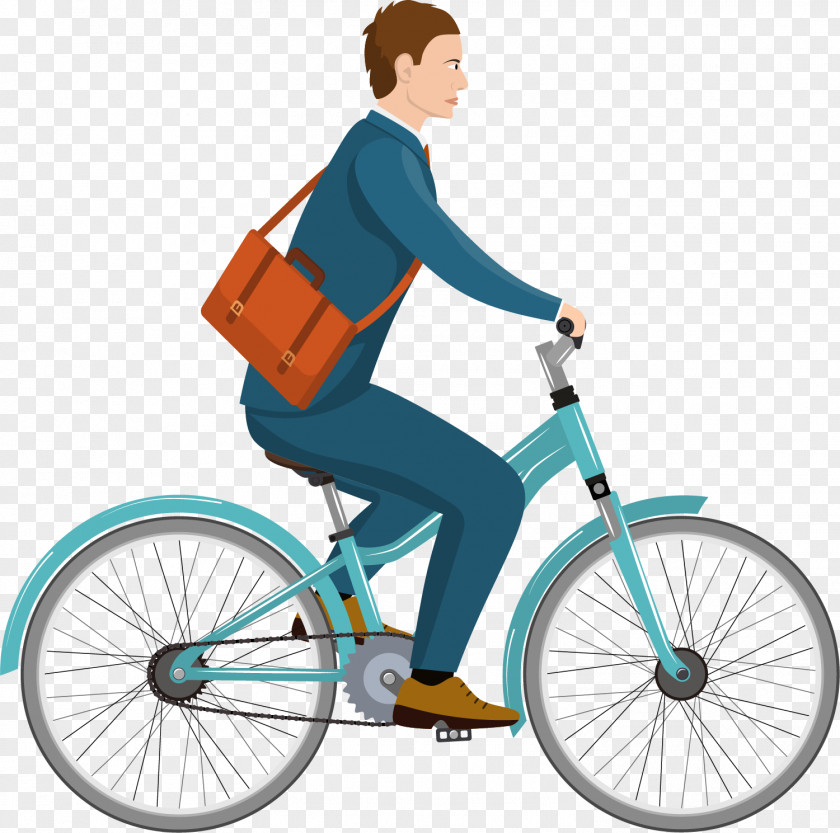 Blue Cartoon Man Whistler Bicycle Bills Cycling Giant Bicycles PNG