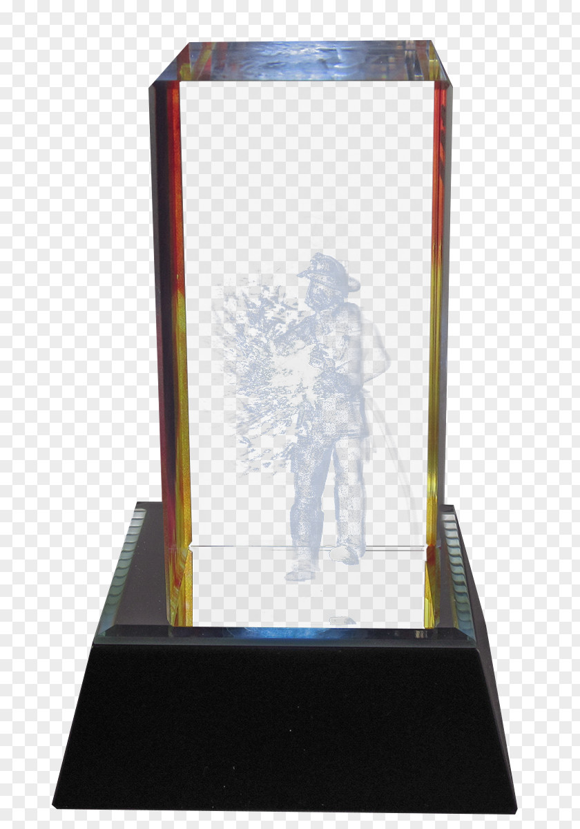 Creative Dimensional Code Crystal Glass Trophy Three-dimensional Space Award PNG