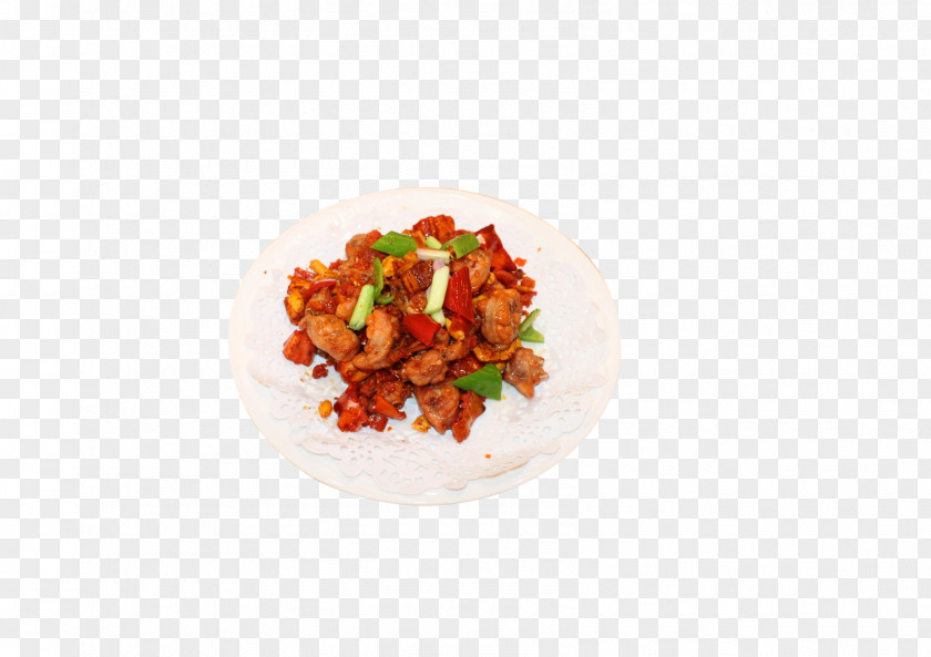 Delicious Spicy Chicken Kung Pao Laziji Food PNG