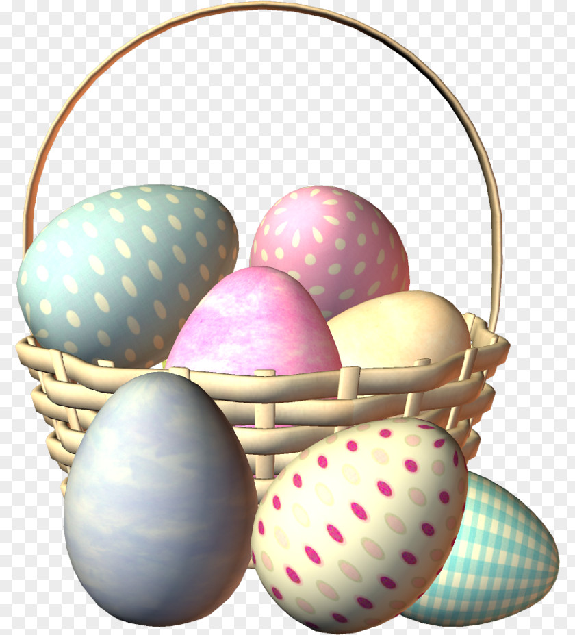 Easter Bunny Egg Paskha Basket PNG