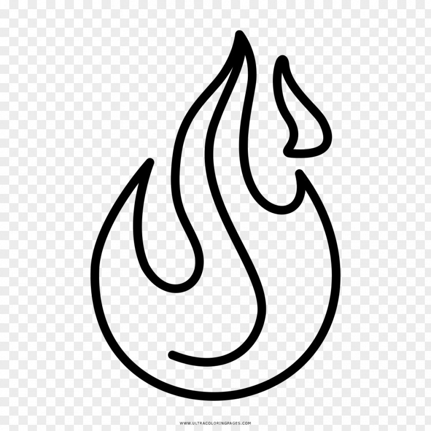 Fire Coloring Book Line Art Drawing Black And White PNG