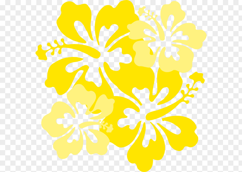 Flower Yellow Hawaiian Clip Art PNG
