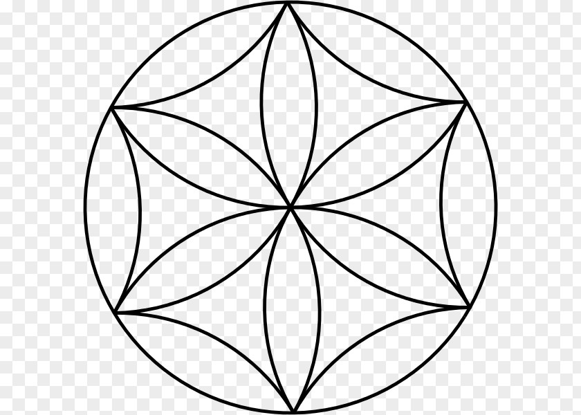 Symbol Overlapping Circles Grid Aphrodite Flower Greek Mythology PNG