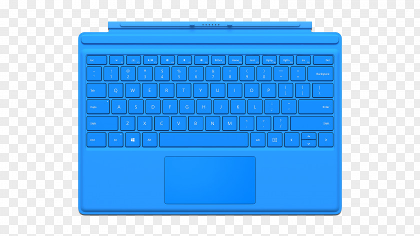 Typing Surface Pro 4 Computer Keyboard 3 Blue PNG