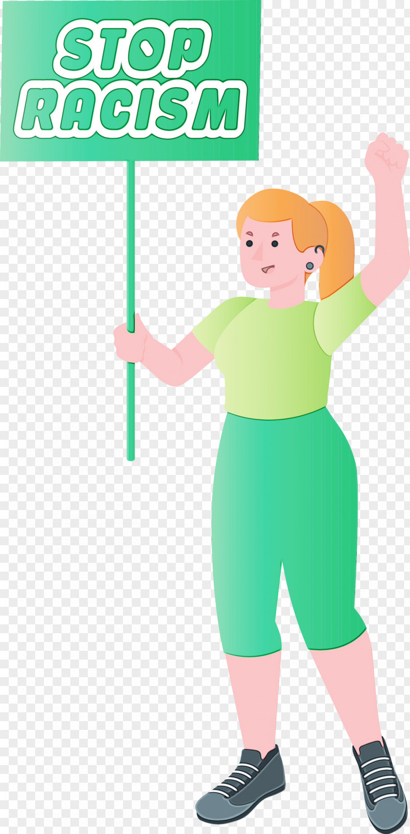 Clothing Character Green Line Area PNG