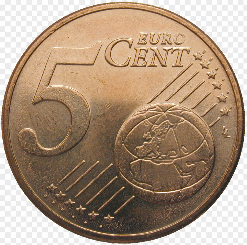 Coin 5 Cent Euro 1 Nickel PNG