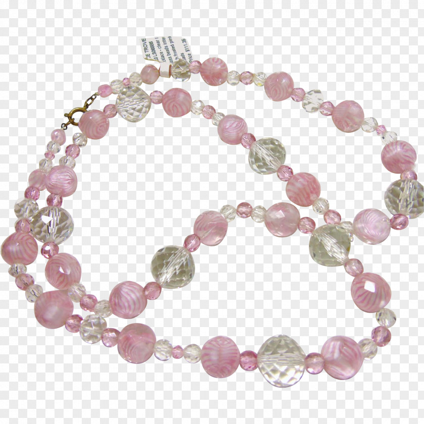 Necklace Bead Bracelet Pink M Body Jewellery PNG