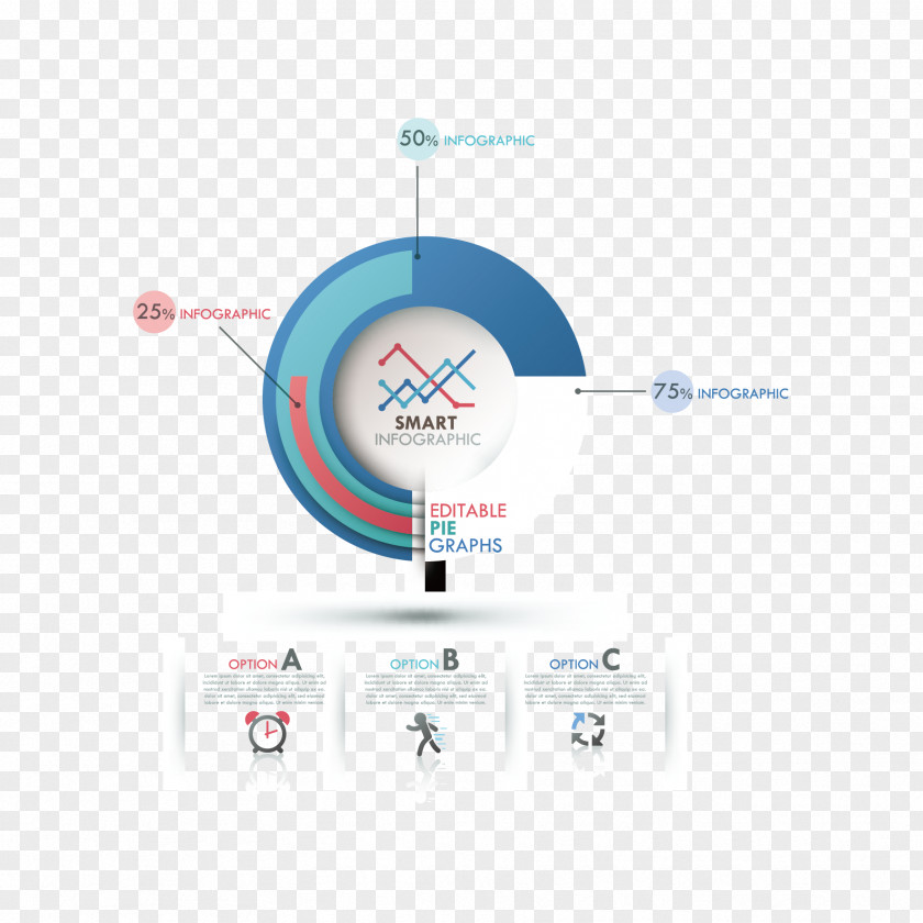 Vector Creative Information Map Paper Infographic Chart PNG