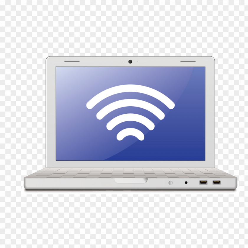 Vector Notebook Laptop Wi-Fi Wireless Clip Art PNG