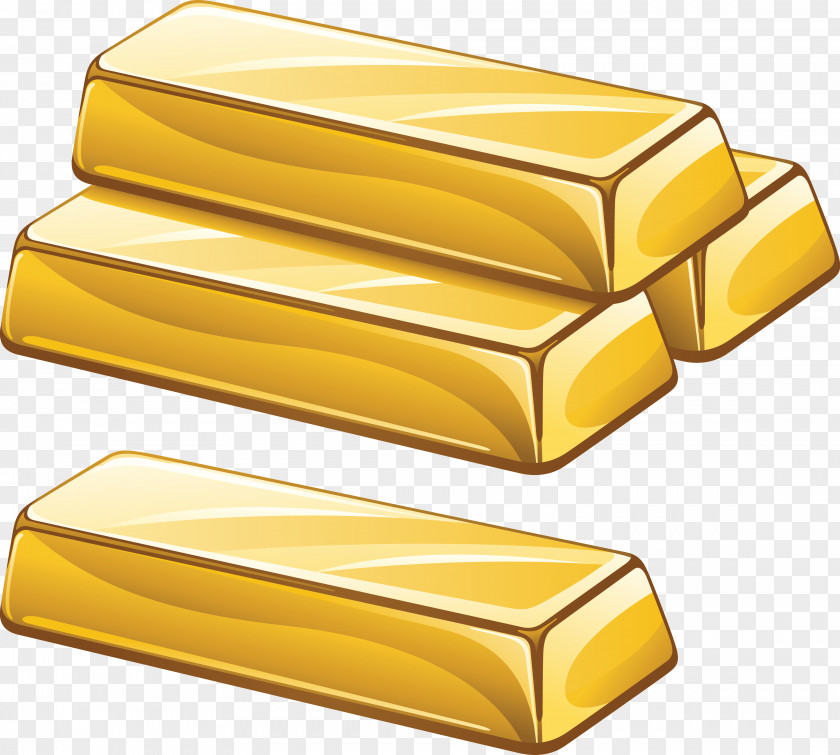 Biscuit Gold Bar Ingot Clip Art PNG