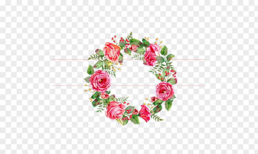 Floral Design Wreath Flower Rose Vector Graphics PNG