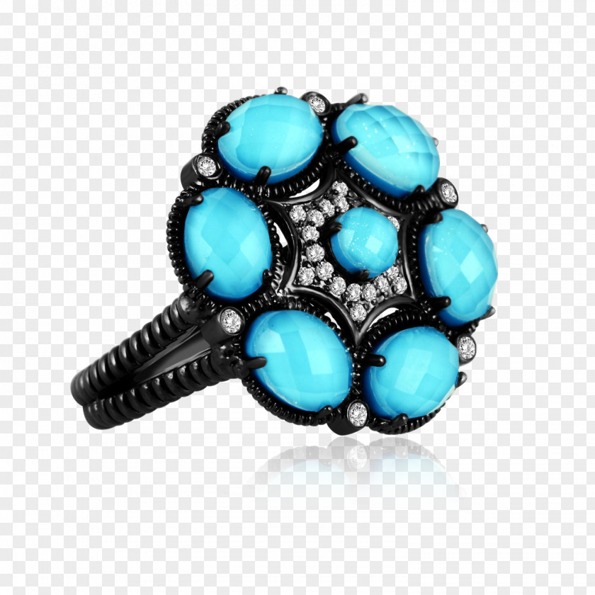 Flower Symphony Turquoise Body Jewellery Bead PNG