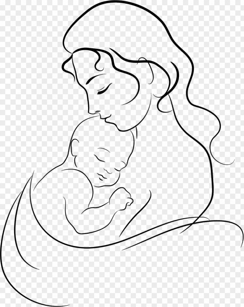 Mother's Day Drawing Mother Pencil Infant Sketch PNG