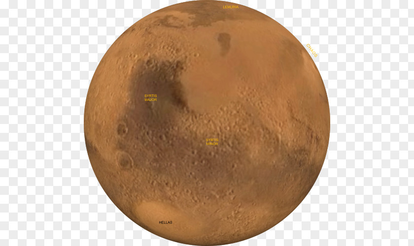 Planet Mars 180th Meridian Map Longitude Equator Metal PNG
