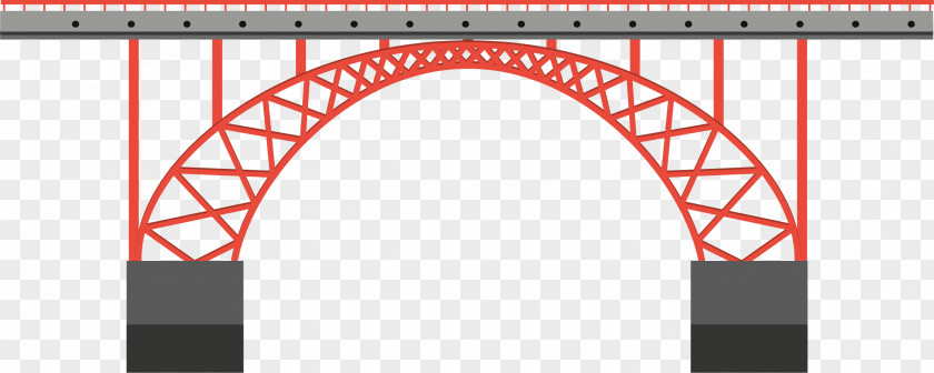 Red Bridge Stock Illustration Royalty-free PNG