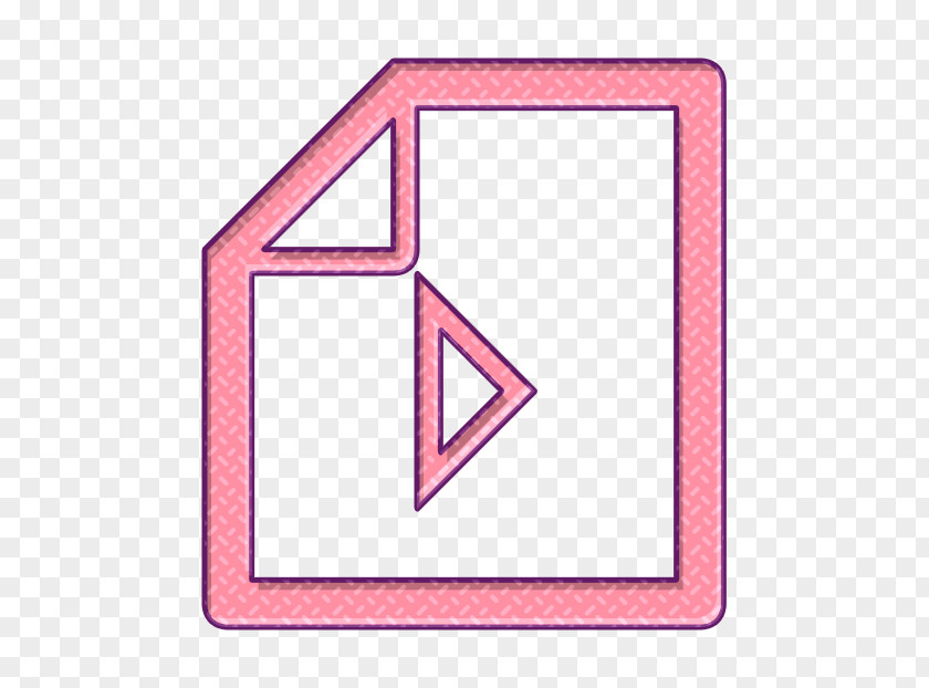 Triangle Rectangle Document Icon File Filetype PNG