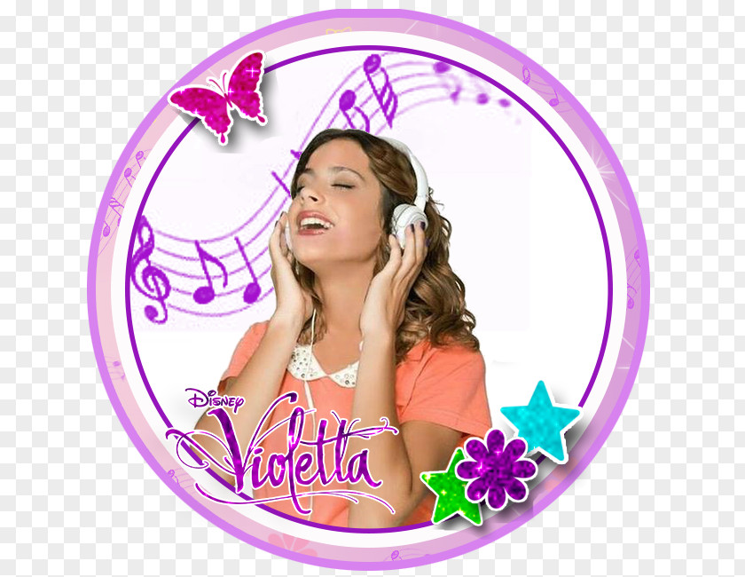 Birthday Violetta Paper Party PNG